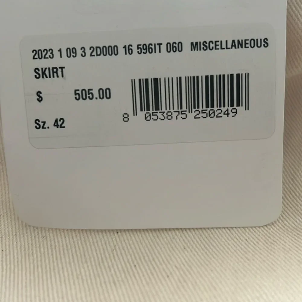 Moncler Cotton A-Line Midi Skirt with Pockets, New, Size 42